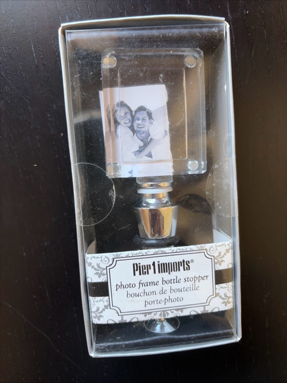 Pier 1 Imports Photo Frame Bottle Stopper NIB
